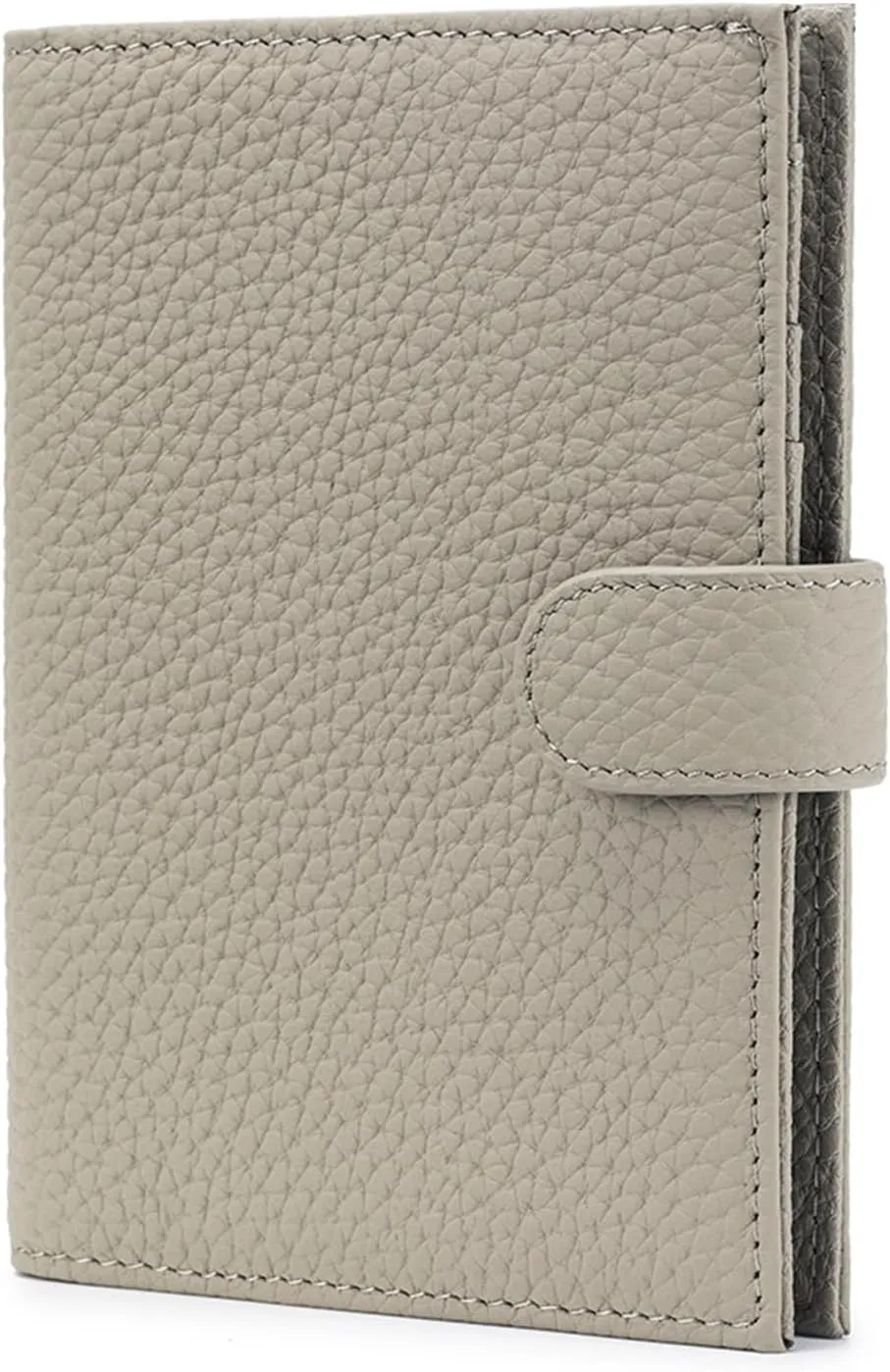 RFID Passport Holder Travel Wallet for Women, Leather Passport Cover Wallet with Card Holders SIM Slots,Zippered Coins Pocket and Cash Slot Slim Compact Travel Wallet (Eephant Grey)