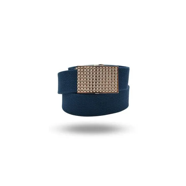River Canva Belt with Silver Buckle