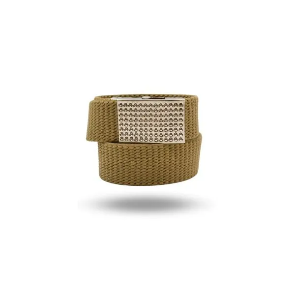 River Canva Belt with Silver Buckle