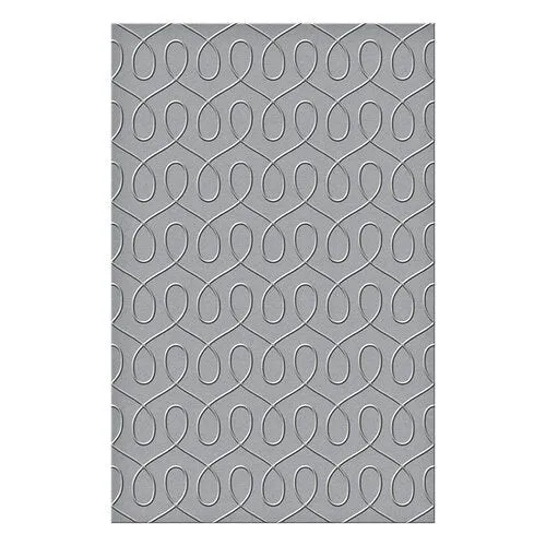Spellbinders Embossing Folder - Loops - Be Bold - Size 8.5" x 5.5".