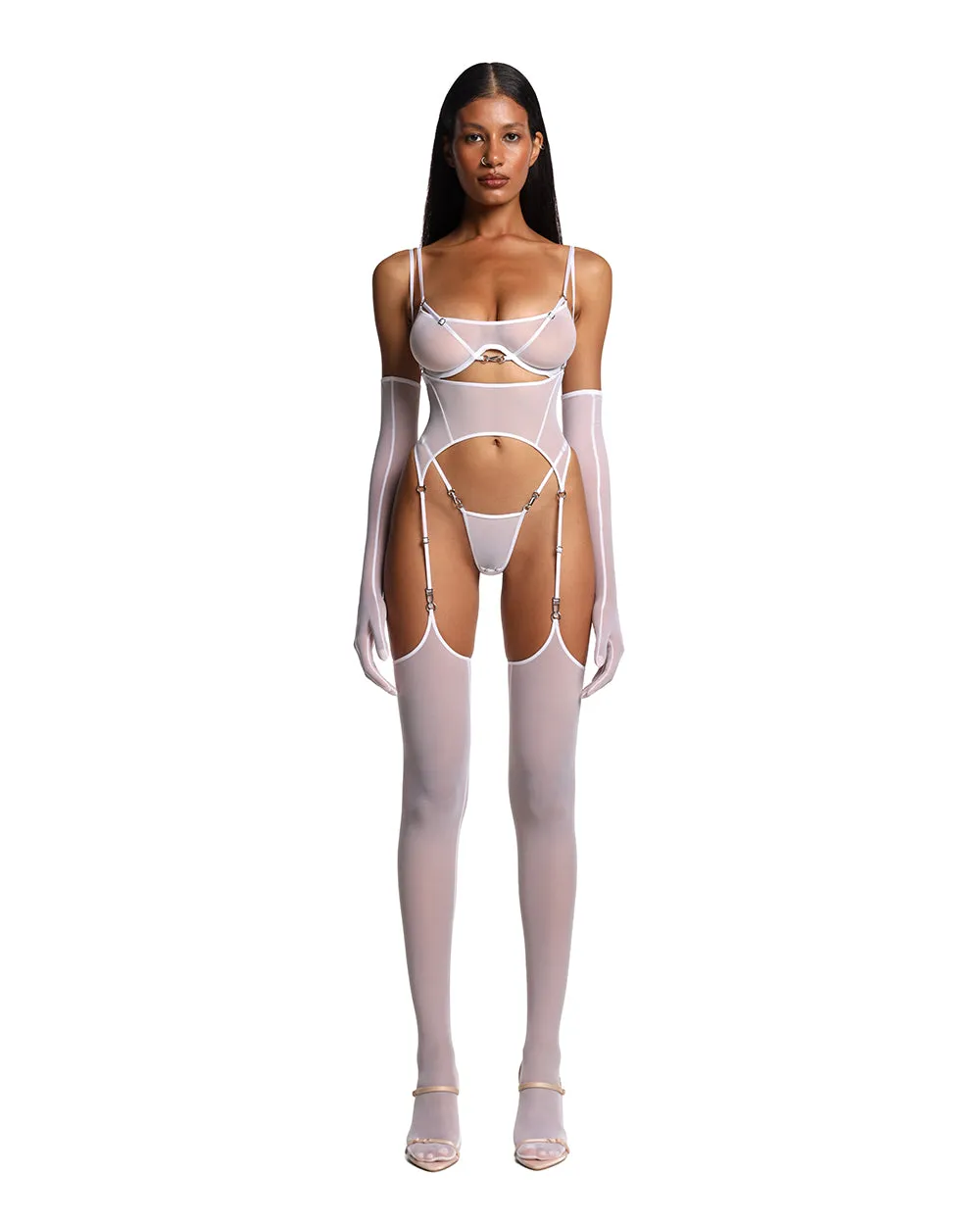 Stockings "Imani" White