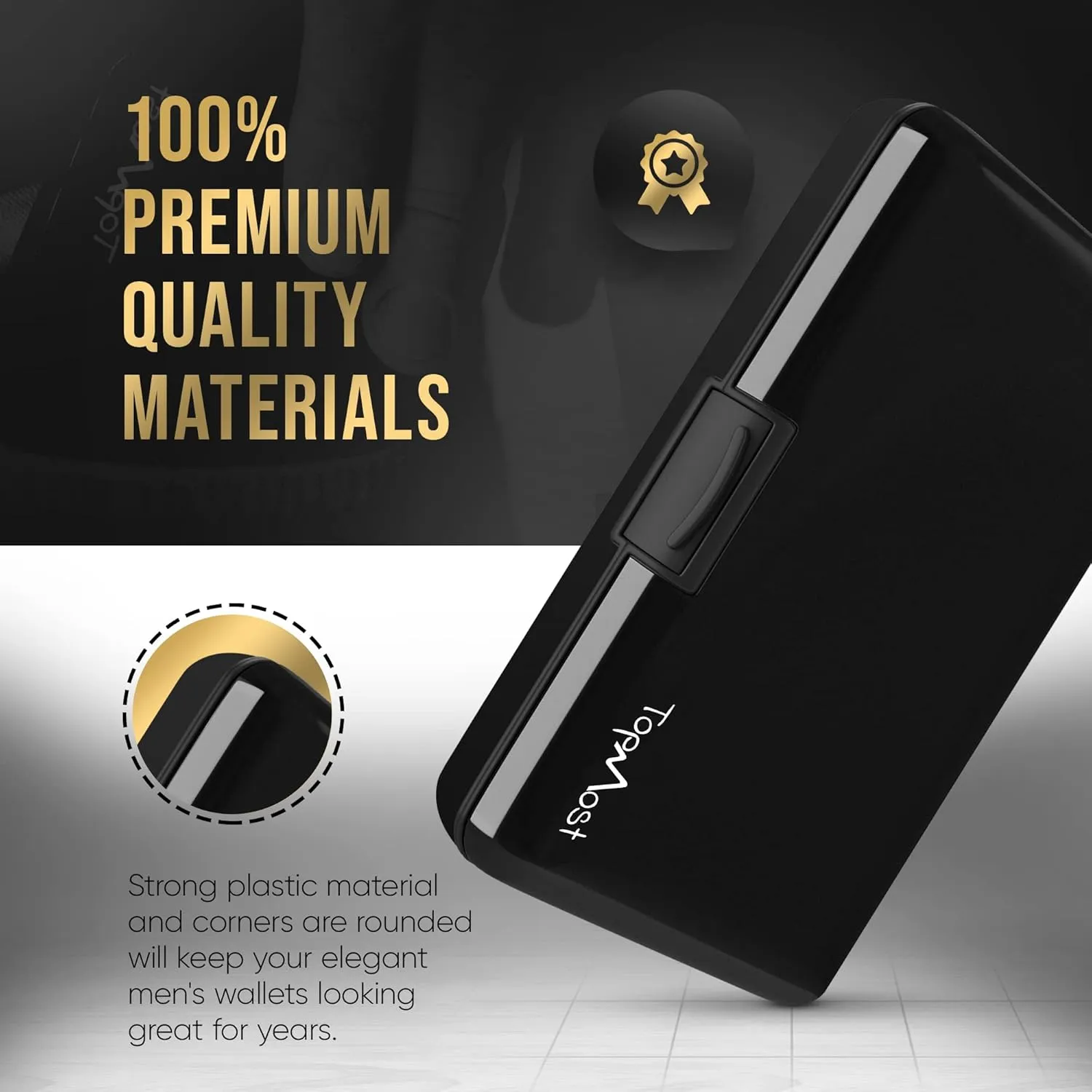 TopMost Aluminum Wallet, Card Case Wallet, Metal RFID Credit Card Holder for Men & Women, 6 Cotton Slots for 12 Cards And Bills, Rfd Protective