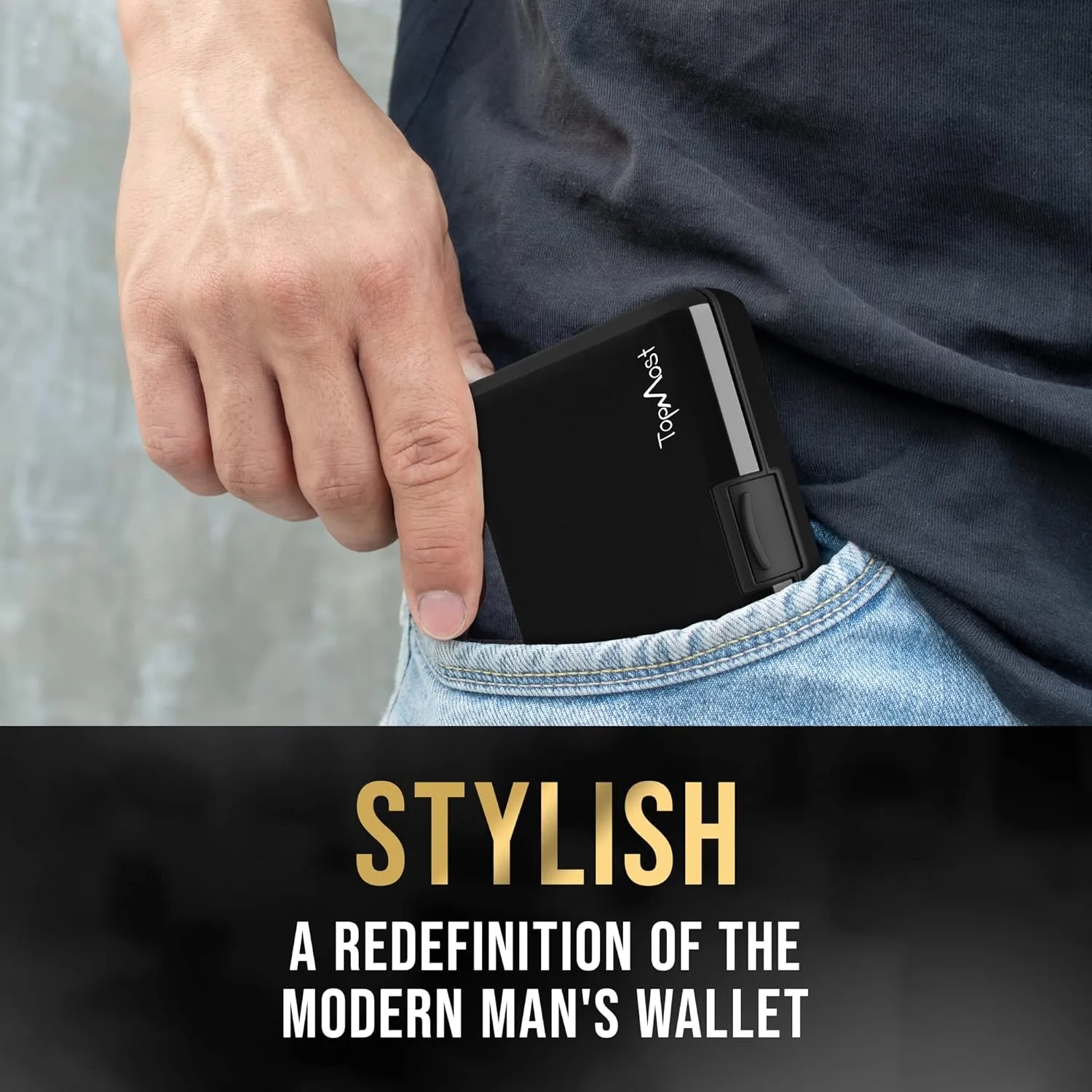 TopMost Aluminum Wallet, Card Case Wallet, Metal RFID Credit Card Holder for Men & Women, 6 Cotton Slots for 12 Cards And Bills, Rfd Protective