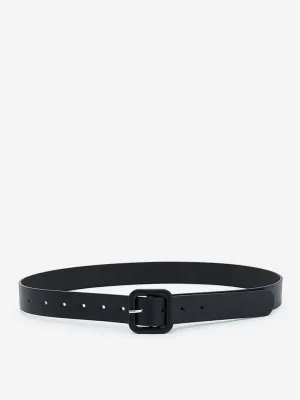 Westside Accessories Black Solid Matte-Finish Belt