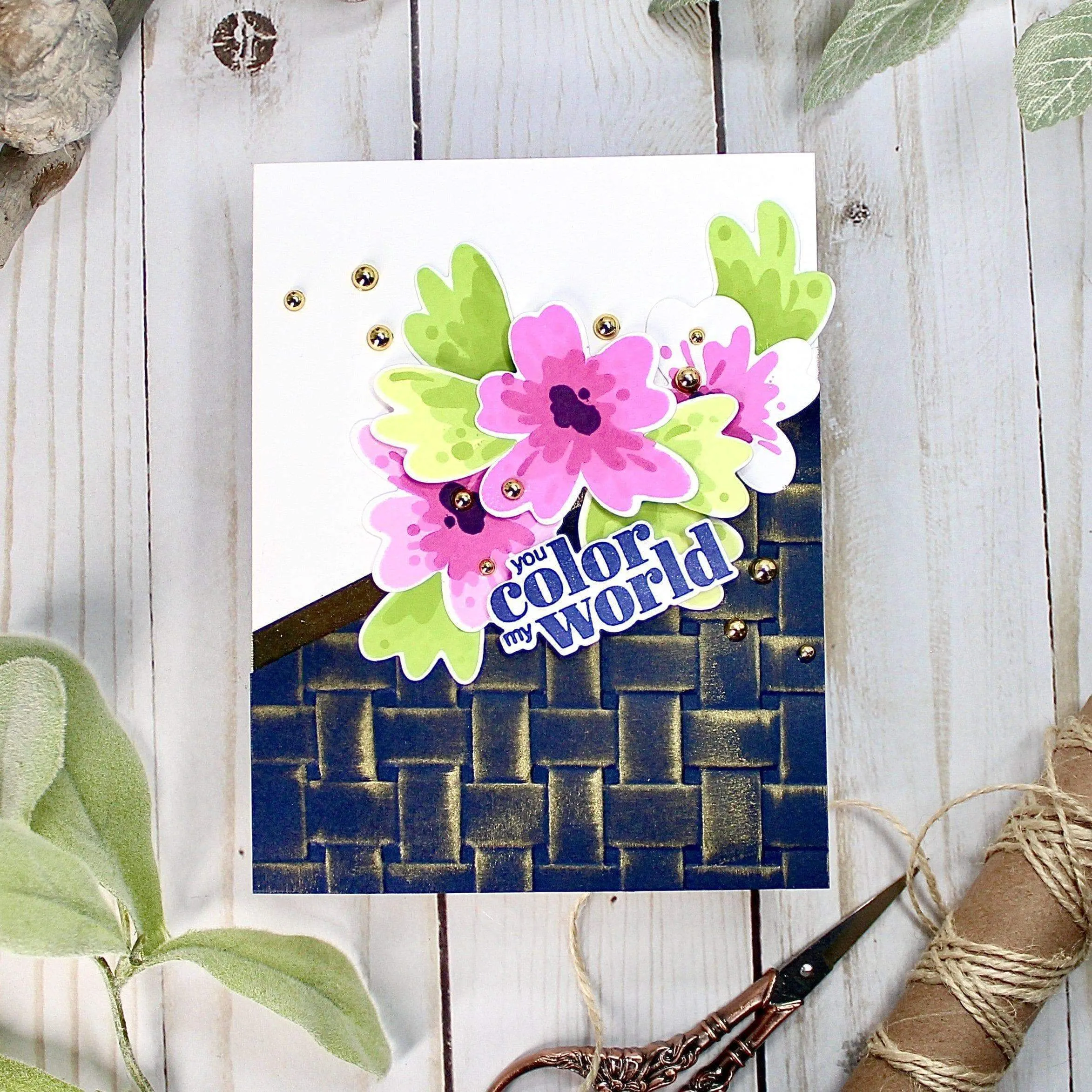 Woven Basket 3D Embossing Folder